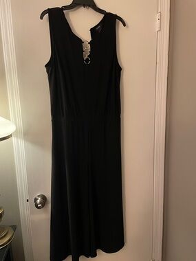 ALYX Black Sleeveless jumpsuit with Decorative Rings